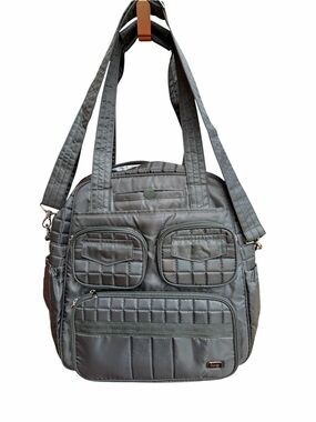 Lug Puddle Jumper Quilted Midnight
Black Convertible Tote Bag NWT